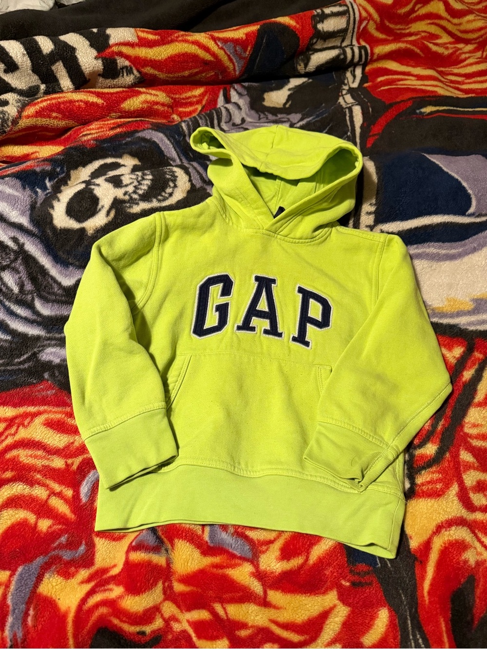 GAP Neon Lime Pullover Hoodie - Bright Green